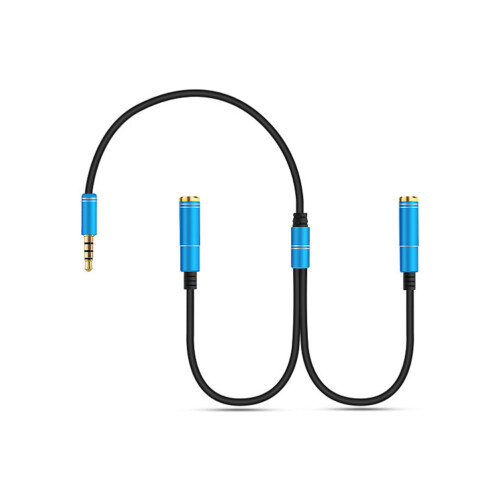 2 Pack Headphone Adapter Cable Wire Splitter 3.5mm For Headset 2