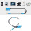 2 Pack Headphone Adapter Cable Wire Splitter 3.5mm For Headset 9