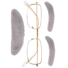 2Sets Herren Old Man Kostüm Bart Brille Kunstvolle Augenbrauen