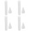 4pcs Practice Cake Dummies Reusable Cake Foam Models Decorative Castle Shape 7