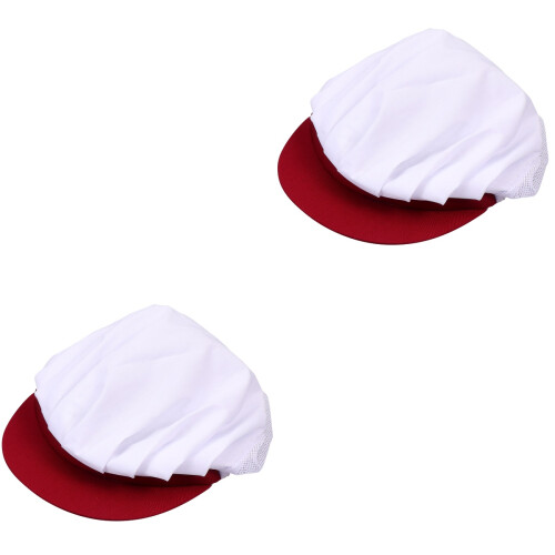 2pcs Waiter Hat Mesh Men And Women 2