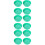 12Pcs Professional Gardening Classifier Green Plastic Sifting Pan 9