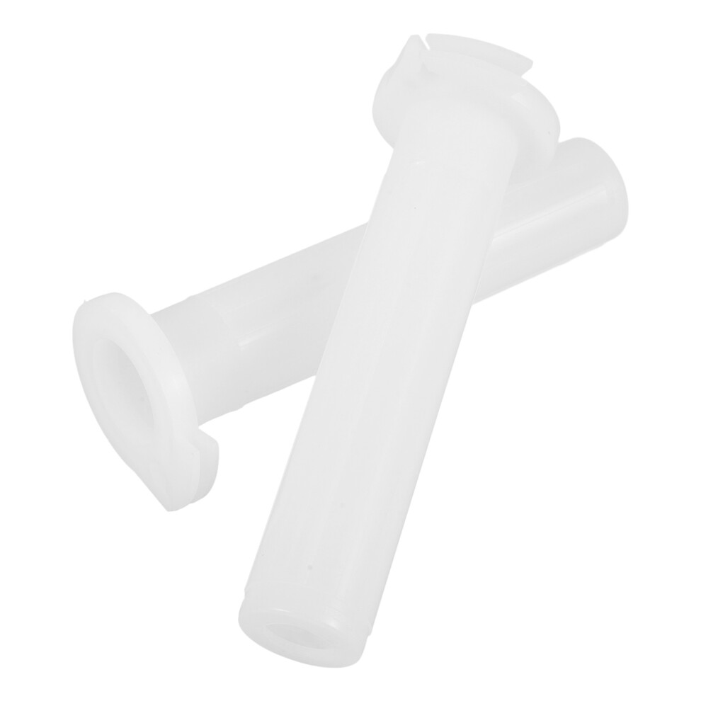 10Pcs Plastic Motorcycle Throttle Tube Grip Cores For Handlebar White 3441339559161