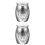 2Pcs Silver Alloy Pet Urns Small Keepsake Dog Cat Ashes Storage 7