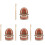 4 Sets Child Teeth Model For Oral Education Study Random Color 3