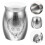 2Pcs Silver Alloy Pet Urns Small Keepsake Dog Cat Ashes Storage 11