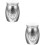 2Pcs Silver Alloy Pet Urns Small Keepsake Dog Cat Ashes Storage 8