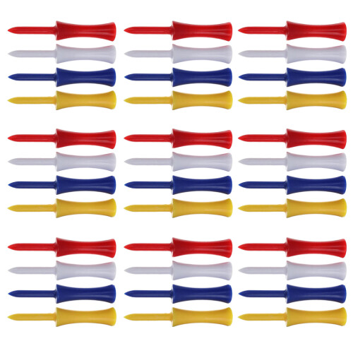 200Pcs Assorted Color Golf Tees 70Mm Rubber Sturdy for Practice Mats