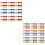 200Pcs Assorted Color Golf Tees 70Mm Rubber Sturdy for Practice Mats 6