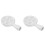 2Pcs White Ceramic Snail Baking Dish Escargot Plate Dishwasher Safe 6