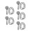 5Pcs Handheld High Pressure Showerhead For Bathroom Use 4