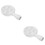 2Pcs White Ceramic Snail Baking Dish Escargot Plate Dishwasher Safe 10