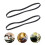 2 Pcs Vinyl Record Player Belt Rubber For Phonograph Black Drive 7