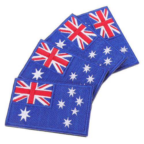 20 Pcs Australia Badge Embroidered Patch With Fastener Backing