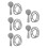 5Pcs Handheld High Pressure Showerhead For Bathroom Use 10