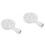 2Pcs White Ceramic Snail Baking Dish Escargot Plate Dishwasher Safe 8