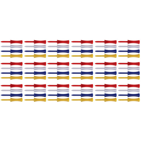 200Pcs Assorted Color Golf Tees 70Mm Rubber Sturdy for Practice Mats 1