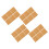 48 Pcs Self Adhesive Cork Sheets Square Tiles 10Cm Diy Coasters Supply 3