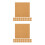 48 Pcs Self Adhesive Cork Sheets Square Tiles 10Cm Diy Coasters Supply 7