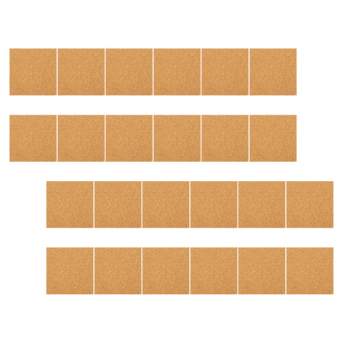48 Pcs Self Adhesive Cork Sheets Square Tiles 10Cm Diy Coasters Supply 1