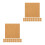 48 Pcs Self Adhesive Cork Sheets Square Tiles 10Cm Diy Coasters Supply 6