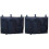 2Pcs Navy Fabric Bedside Storage Bag Multipocket Organizer for Gadgets 2