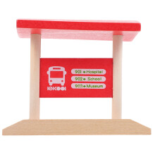 Wooden Toy Train Station Platform Accessory For Railway Sets
