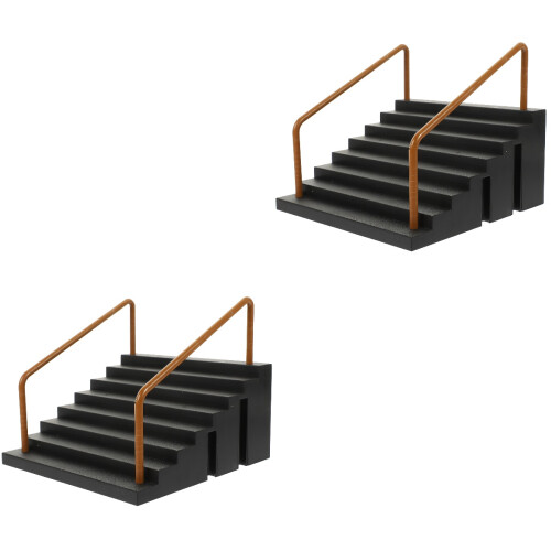 2pcs Finger Skateboard Props Plastic Skate Park Mini Child 2