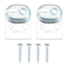 5Sets Curtain Mount Brackets Metal Roller Blind Accessories Silver