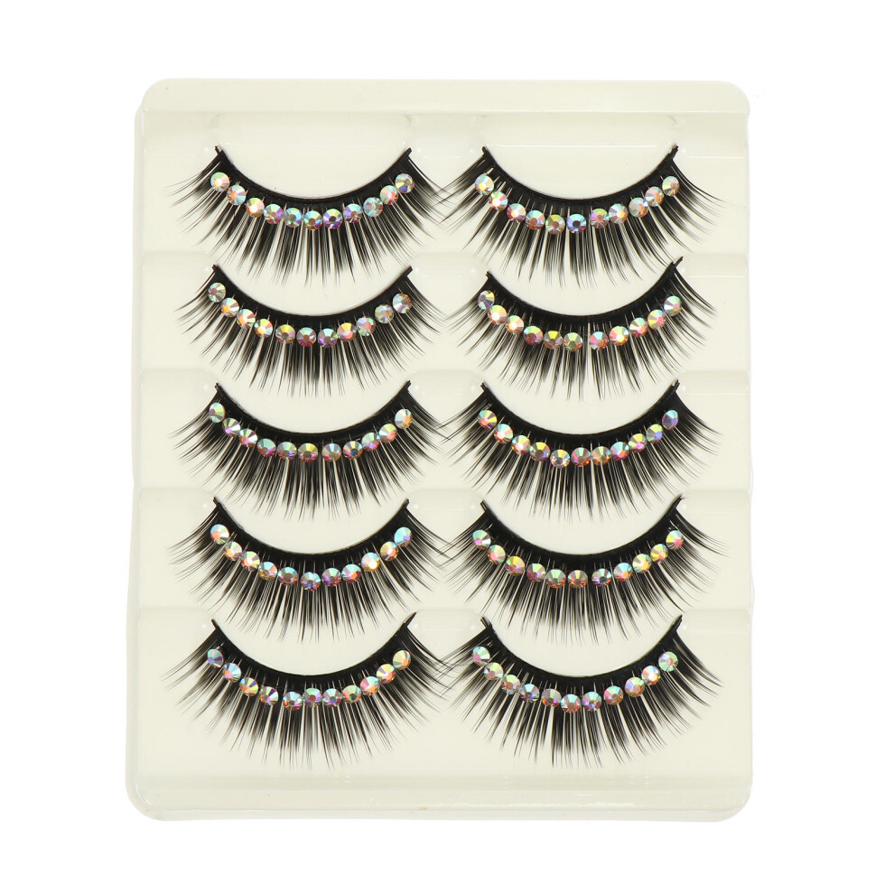 Vaguelly 4 Pieces False Eyelashes Artificial Miss Fake For Dancing Makeup