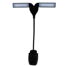 2Pcs Black LED Piano Lamp Touch-on Music Score Table Lamp USB Battery
