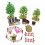 4 Sets Simulation Farmhouse Fruit Tree And Fence Model 8