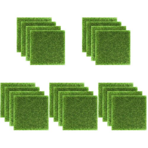 20 Pcs Artificial Grass Simulation Lifelike Diy Lawn Ornament 1