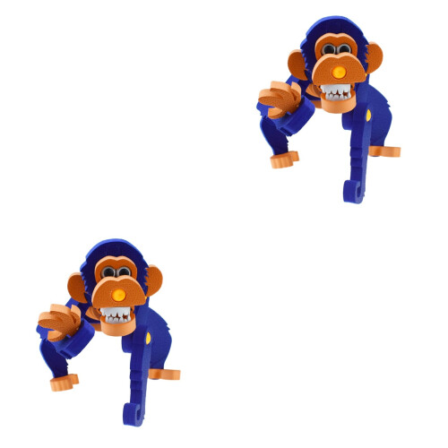 2Pcs Creative Monkey 3D Puzzle Toy for Kids Durable Jigsaw Gift 1