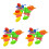 24St Multi PVC Spring Kids Educatieve Speelgoed Fun 2