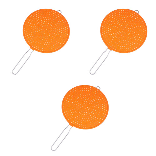 3Pcs Silicone Splatter Guard Screen Mesh Cooling Mat Cooking Tool 2