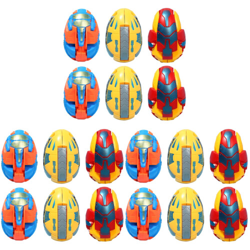 18Pcs Simulation Dinosaur Toy Plastic Kids Transforming Animal Models 1