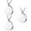 3Pcs Silver Funeral Keepsake Pendant Charms Durable Ashes Memorial 7