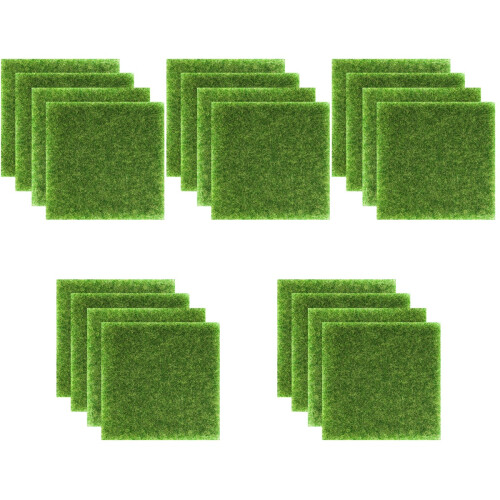 20 Pcs Artificial Grass Simulation Lifelike Diy Lawn Ornament 2
