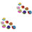 Snail Shape Button Multicolor For Artists Diy Projects 100pcs 3