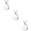 3Pcs Silver Funeral Keepsake Pendant Charms Durable Ashes Memorial 9