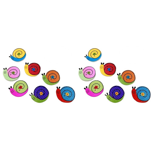 Snail Shape Button Multicolor For Artists Diy Projects 100pcs 1