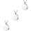 3Pcs Silver Funeral Keepsake Pendant Charms Durable Ashes Memorial 5