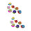 Snail Shape Button Multicolor For Artists Diy Projects 100pcs 7