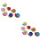 Snail Shape Button Multicolor For Artists Diy Projects 100pcs 6