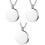 3Pcs Silver Funeral Keepsake Pendant Charms Durable Ashes Memorial 3