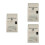 3Pcs Durable Iron Lockable Letter Box White Vintage Wall Mailbox 7