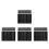 4Sets Universal Grey Car Temporary Parking Card Dual Number Display 10