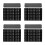 4Sets Universal Grey Car Temporary Parking Card Dual Number Display 8