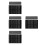 4Sets Universal Grey Car Temporary Parking Card Dual Number Display 6